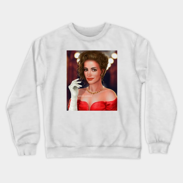 Pretty woman Crewneck Sweatshirt by helen_morgun